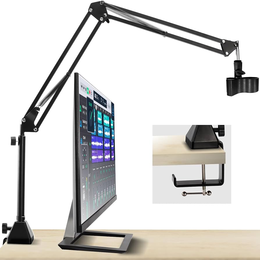 Amazon | KTSOUL マイクスタンド卓上 マイクアーム スタンド バネあり Amazon | KTSOUL マイクスタンド卓上 マイクアーム スタンド バネあり